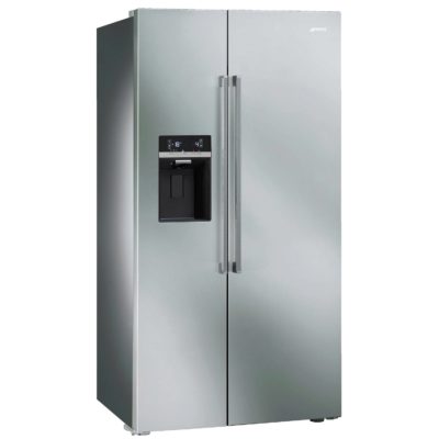 Smeg SBS63XED 90cm Side-by-Side Fridge Freezer in Stainless Steel Smeg SBS63XED 90cm Side-by-Side Fridge Freezer in Stainless Steel